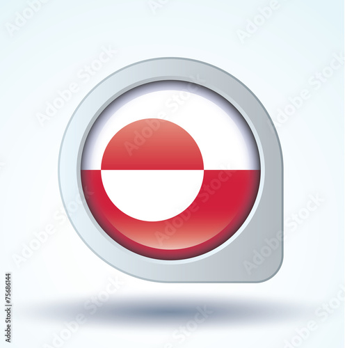 Free Download Flag of Greenland, vector illustration - GFXLoad