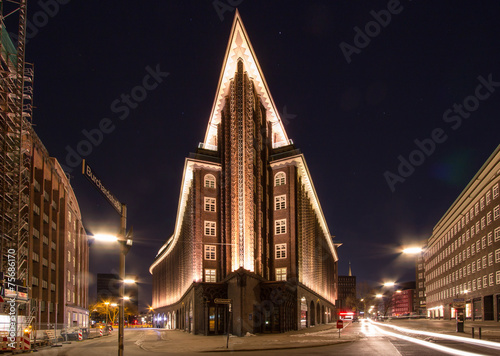 Obraz na płótnie Chilehaus, Hamburg, Germany w salonie