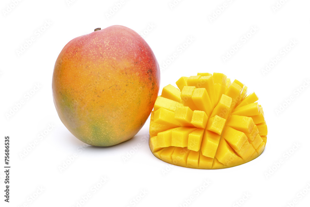 Mango fruit isolated on white background Mango fruit isolated on white background