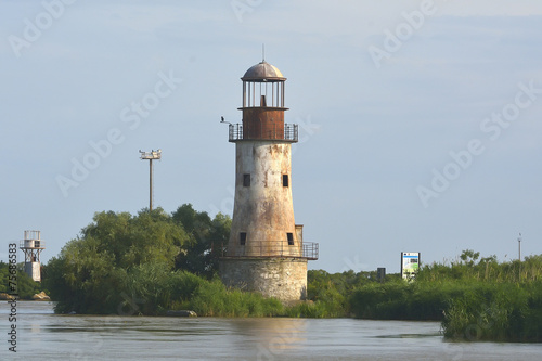 Abandoned old lighthouse of Sulina, Danube delta