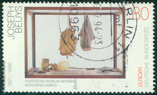 stamp printed in the Germany shows Storage Place photo