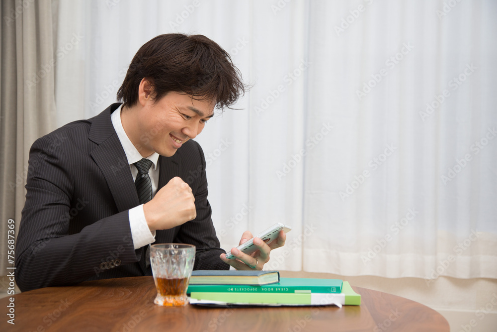 出勤前のサラリーマン 出勤前のサラリーマン