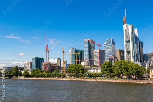 Financial district in Frankfurt