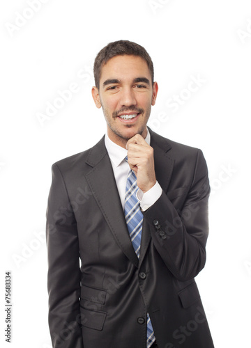 Happy businessman