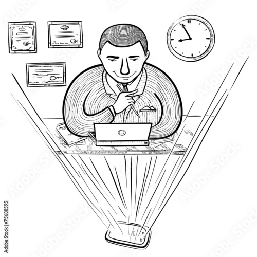 businessman in the workplace