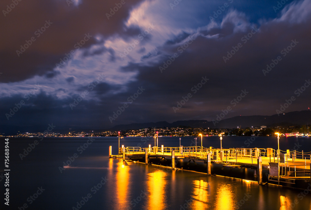Pier on Lake of Zurich