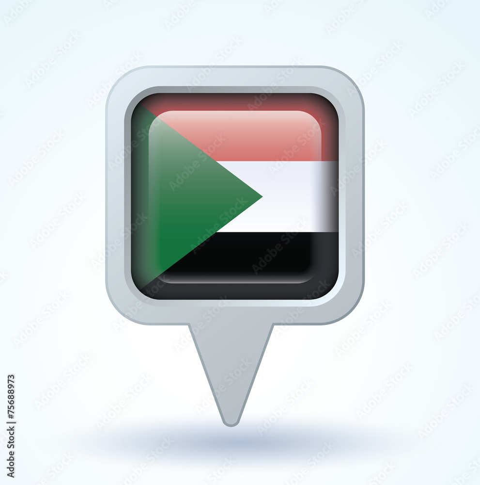Flag set of Sudan, vector illustration Flag set of Sudan, vector illustration
