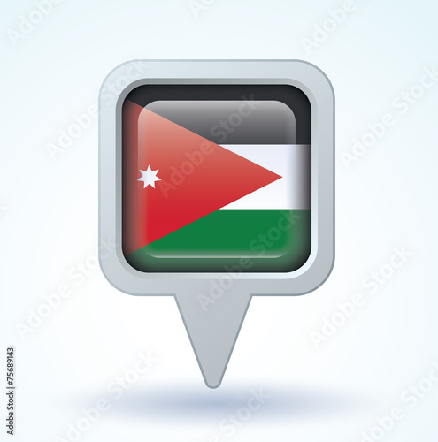 Free Download Flag set of Jordan, vector illustration - GFXLoad