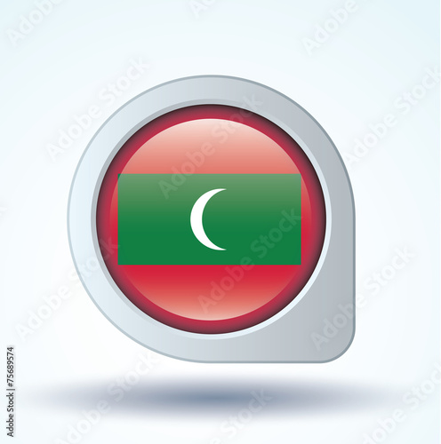 Flag set of Maldives, vector illustration Free Download Flag set of Maldives, vector illustration - GFXLoad