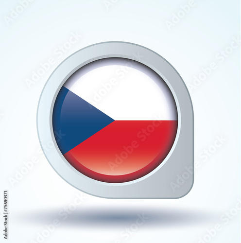 Free Download Flag set of czech republic, vector illustration - GFXLoad