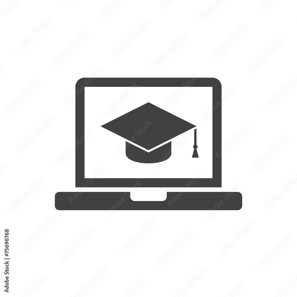 E-learning icon Stock Vector | Adobe Stock