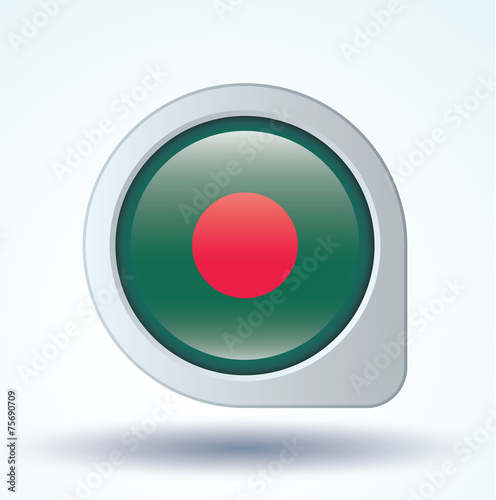 Flag set of Bangladesh, vector illustration Free Download Flag set of Bangladesh, vector illustration - GFXLoad