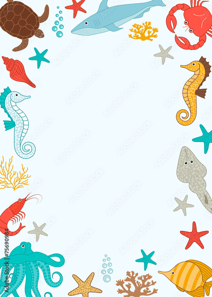 Under the sea card Under the sea card