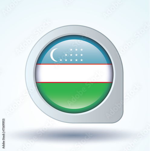 Free Download Flag set of Uzbekistan, vector illustration - GFXLoad