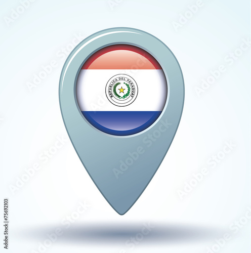 Free Download Flag set of Paraguay, vector illustration - GFXLoad