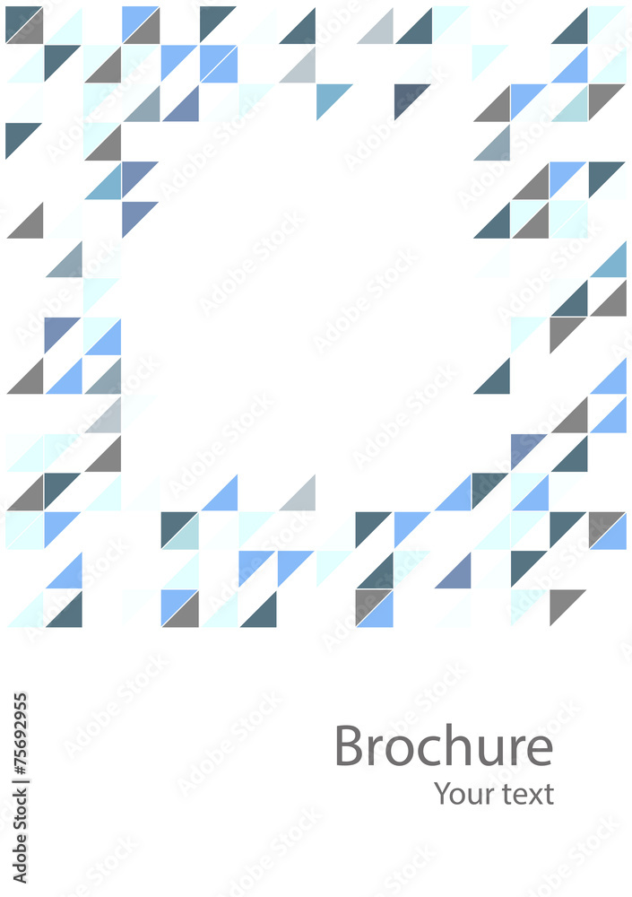 Obraz premium Abstract geometrical background with blue triangles. Eps10