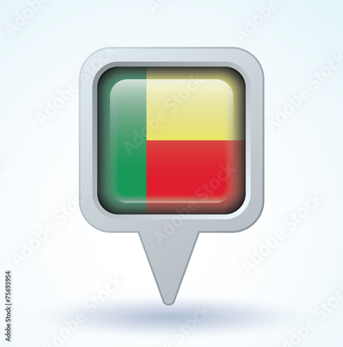 Flag set of Benin, vector illustration Free Download Flag set of Benin, vector illustration - GFXLoad