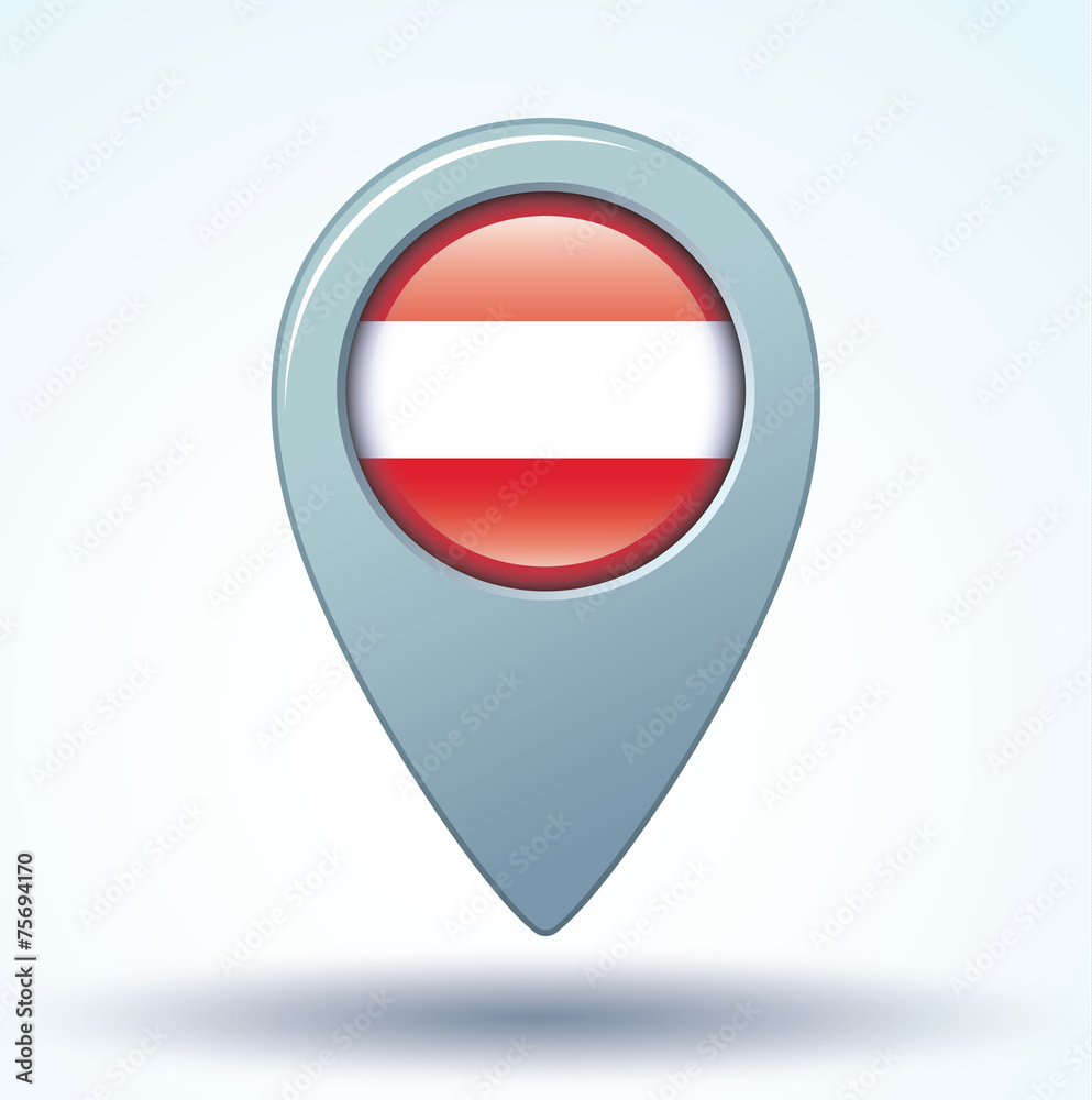 Flag set of Austria, vector illustration Flag set of Austria, vector illustration