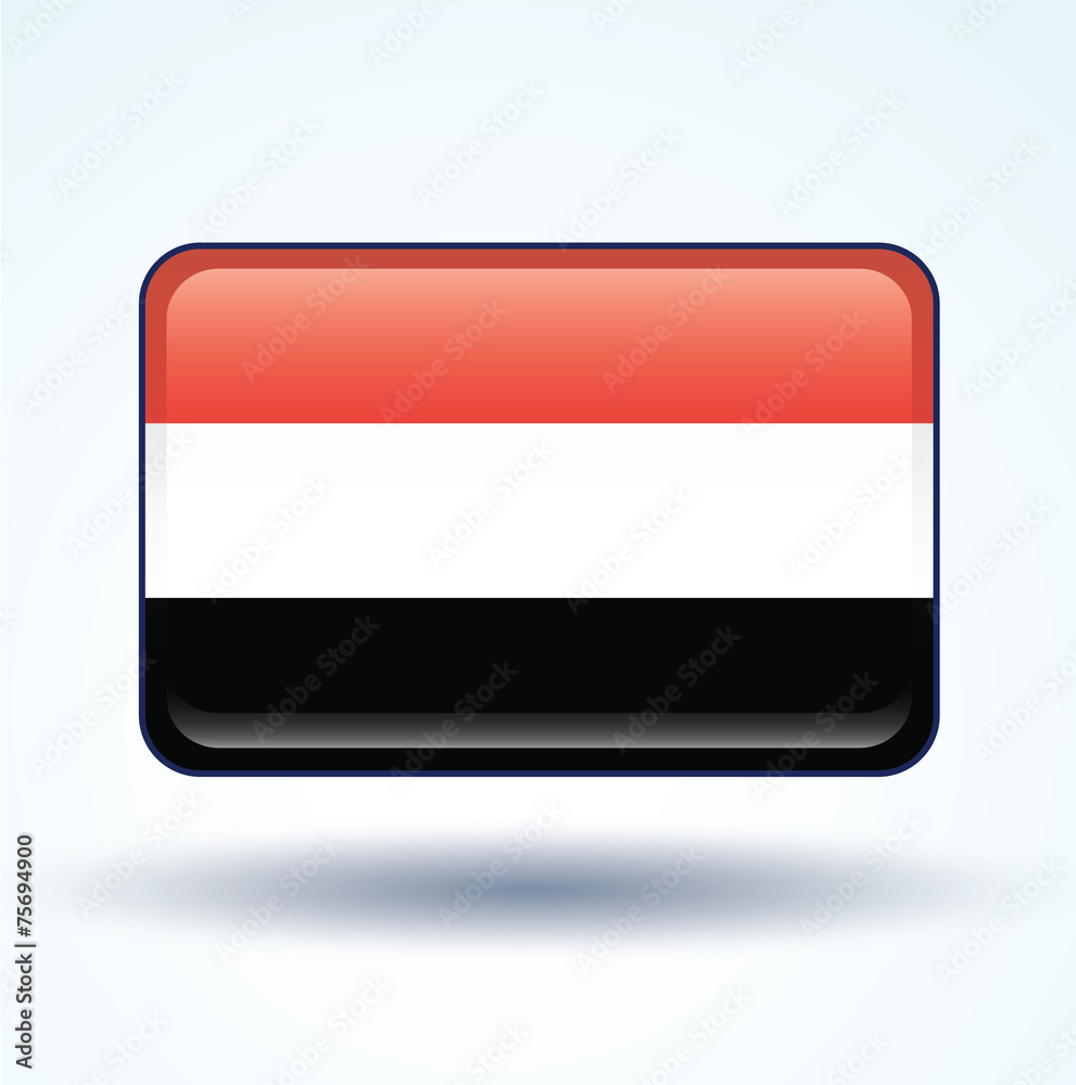 Flag set of Yemen, vector illustration Flag set of Yemen, vector illustration