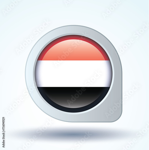 Free Download Flag set of Yemen, vector illustration - GFXLoad