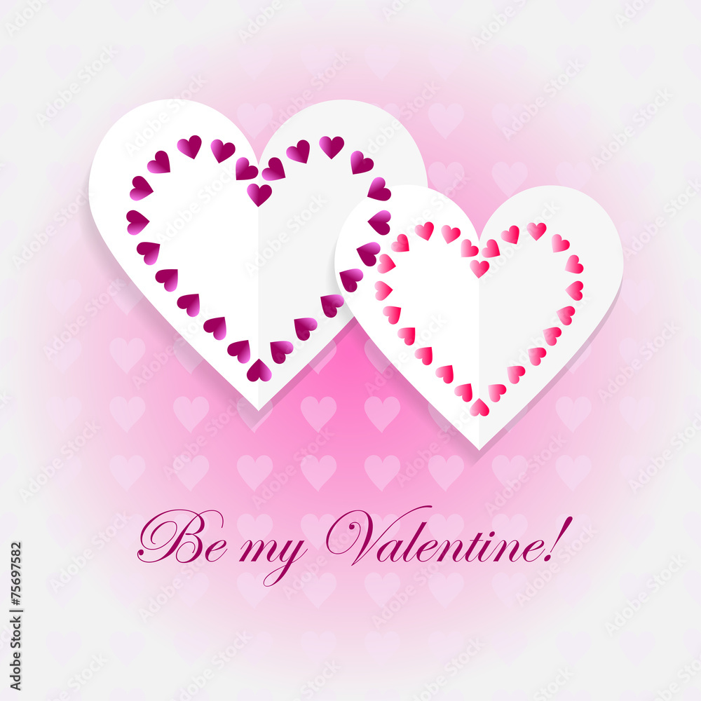 Love design over hearts background, vector illustration