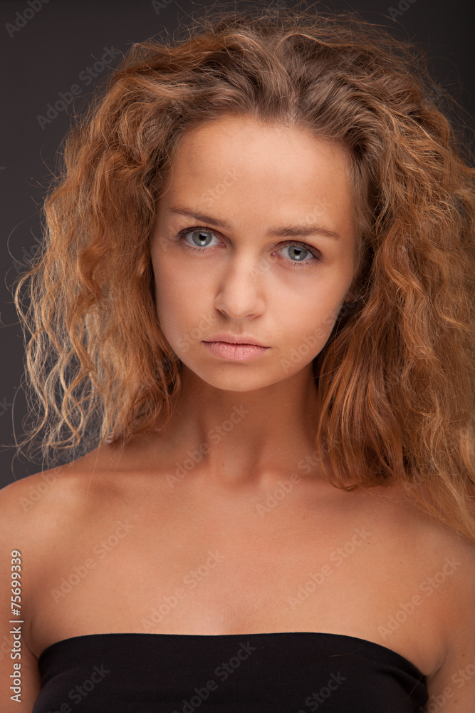 Attractive fashionable young brunette woman. Attractive fashionable young brunette woman.