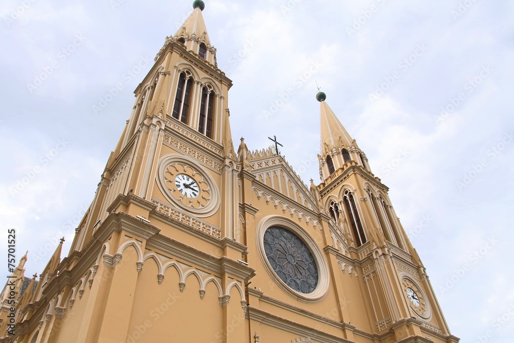 Curitiba Cathedral in Brazil
