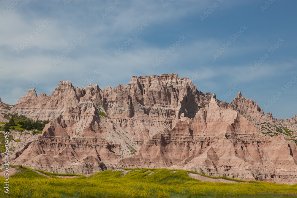 Badlands Mountain Formations