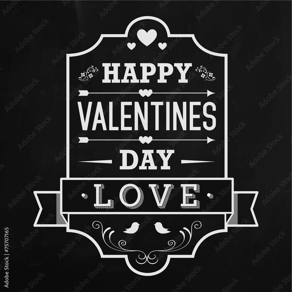 Fototapeta premium Happy Valentines Day & Love