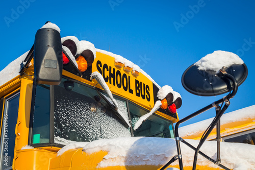 Winter School Buses © V. J. Matthew