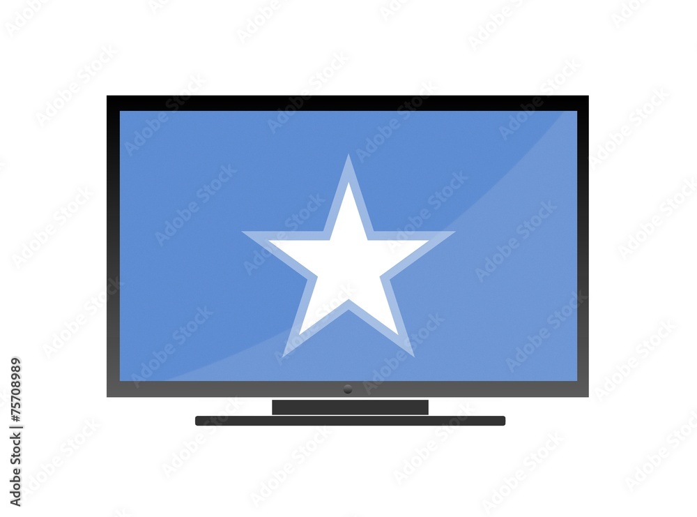 Étoile soviétique dans un écran de télévision Étoile soviétique dans un écran de télévision