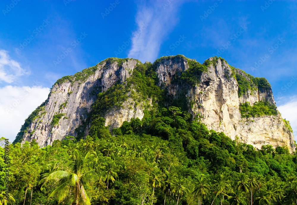 Naklejka premium Blue Landscape Heaven Horizon