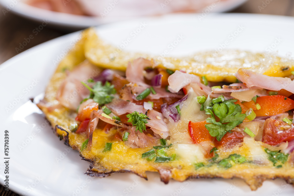 Ham and Cheese Omelette