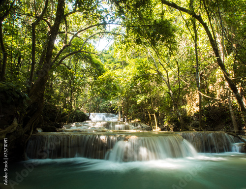 Waterfall at Huay Mae Khamin National Park  Thailand