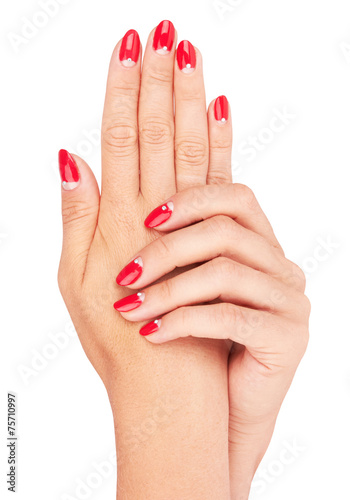 nail red manicure