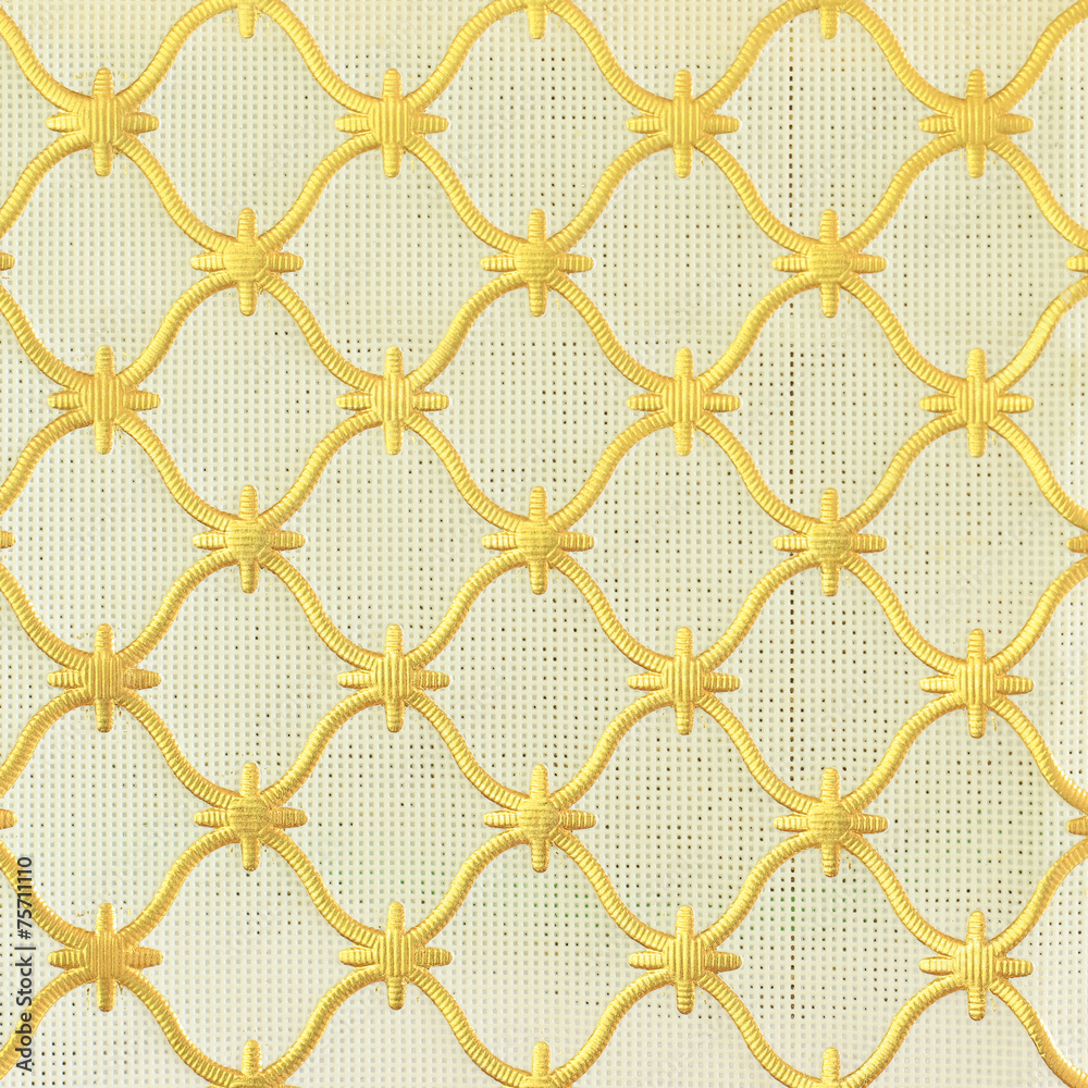 Fototapeta premium Gold pattern on plastic