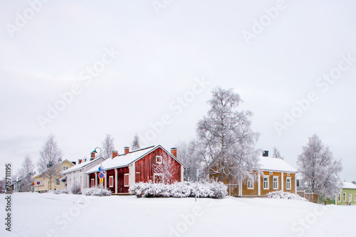 Winter scenery from Oulu Finland photo