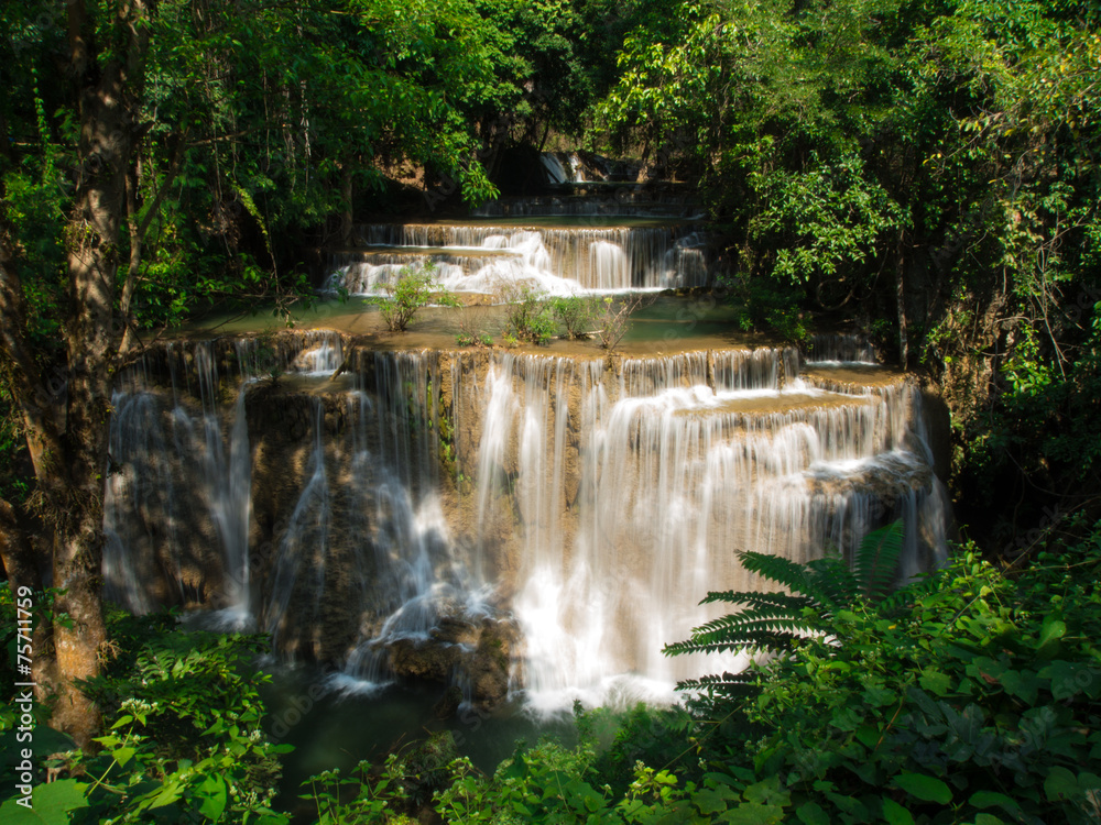 Waterfall at Huay Mae Khamin National Park, Thailand Waterfall at Huay Mae Khamin National Park, Thailand