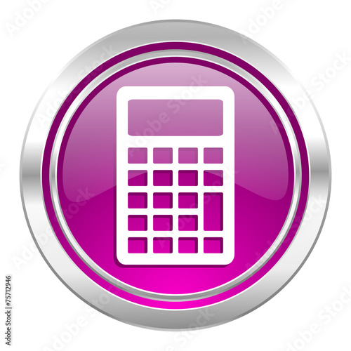 calculator violet icon