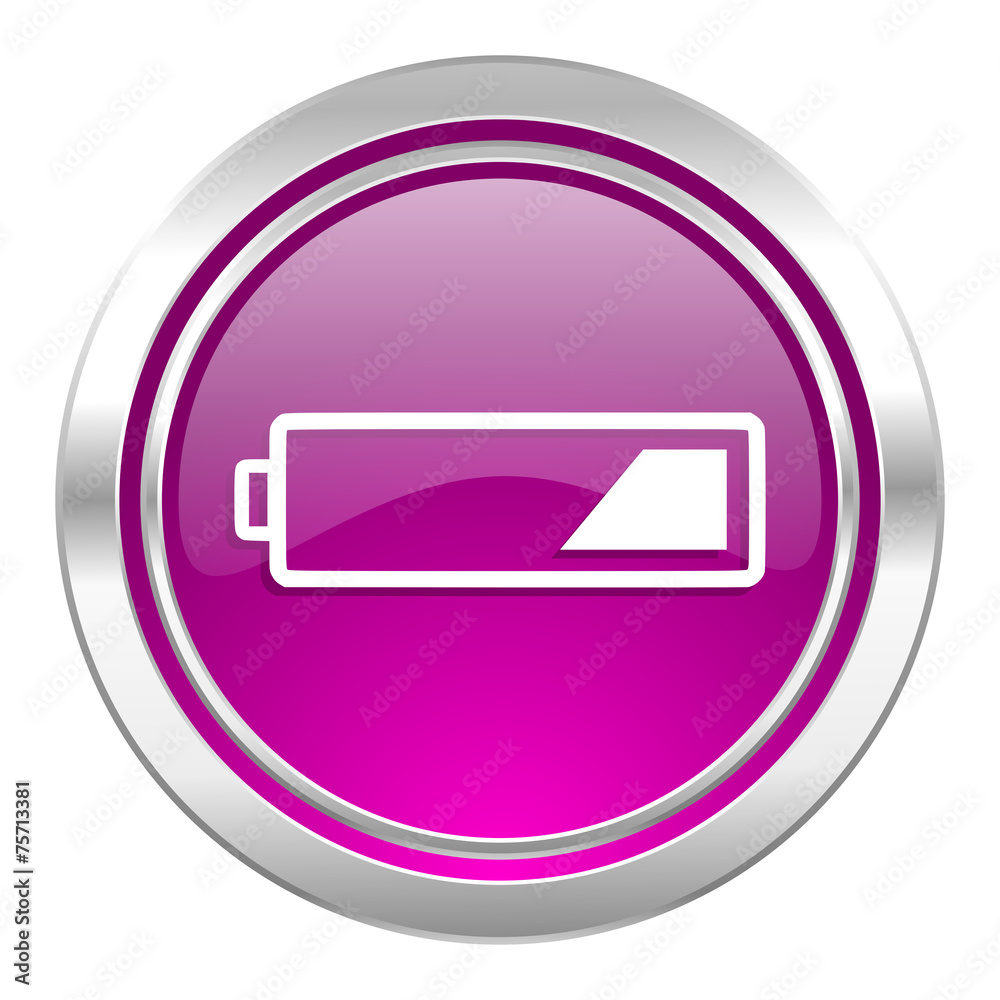 battery violet icon charging symbol power sign battery violet icon charging symbol power sign