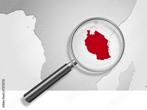 Landkarte *** Afrika Tansania