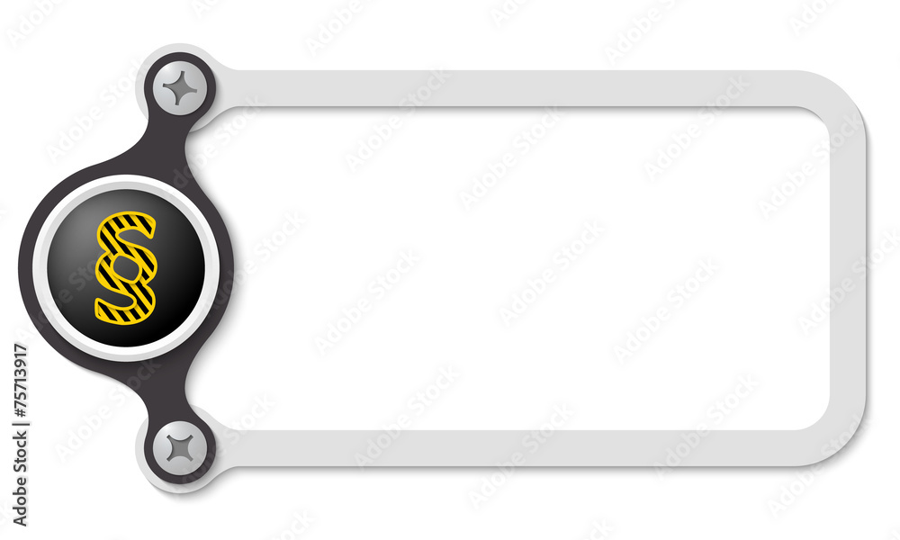 vector frame with screws and paragraph vector frame with screws and paragraph