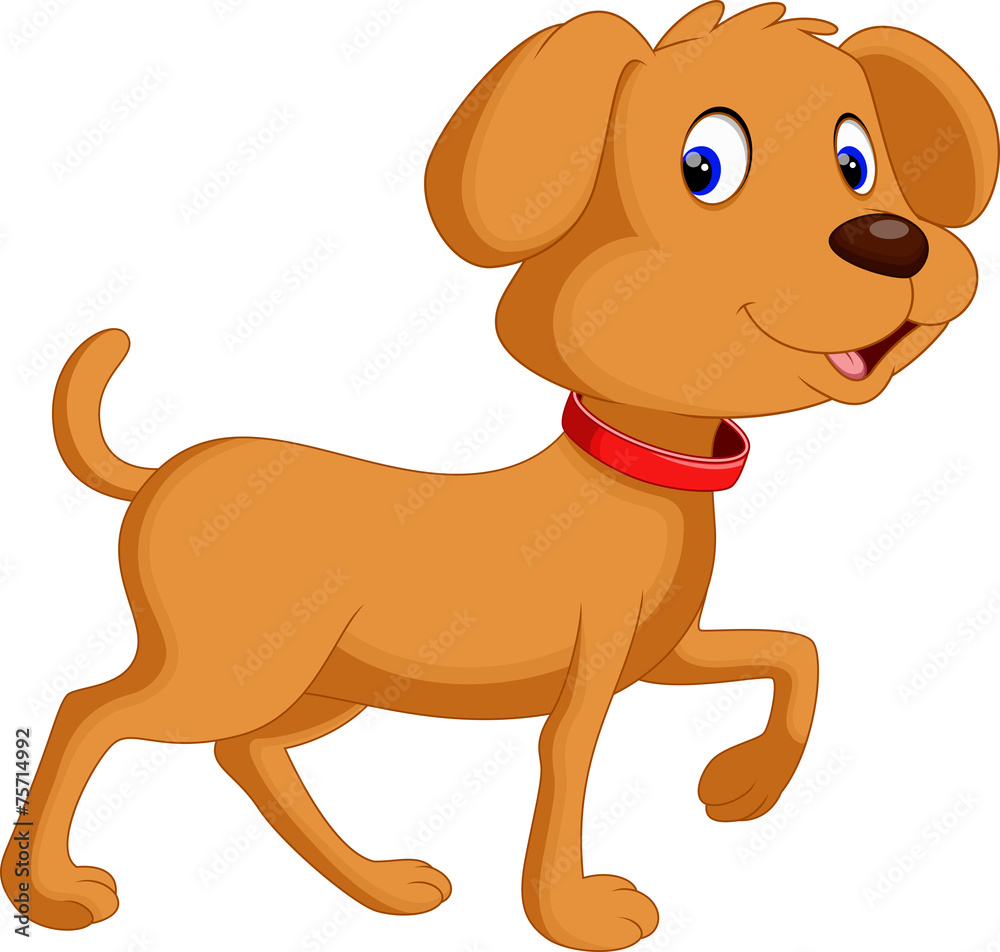 Obraz premium Cute dog cartoon