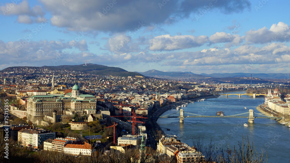 panorama of Budapest, Hungary