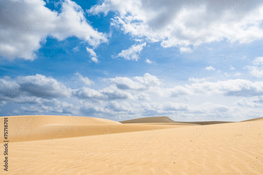 Sand dunes in Viana desert - Deserto de Viana in Boavista - Cape Sand dunes in Viana desert - Deserto de Viana in Boavista - Cape