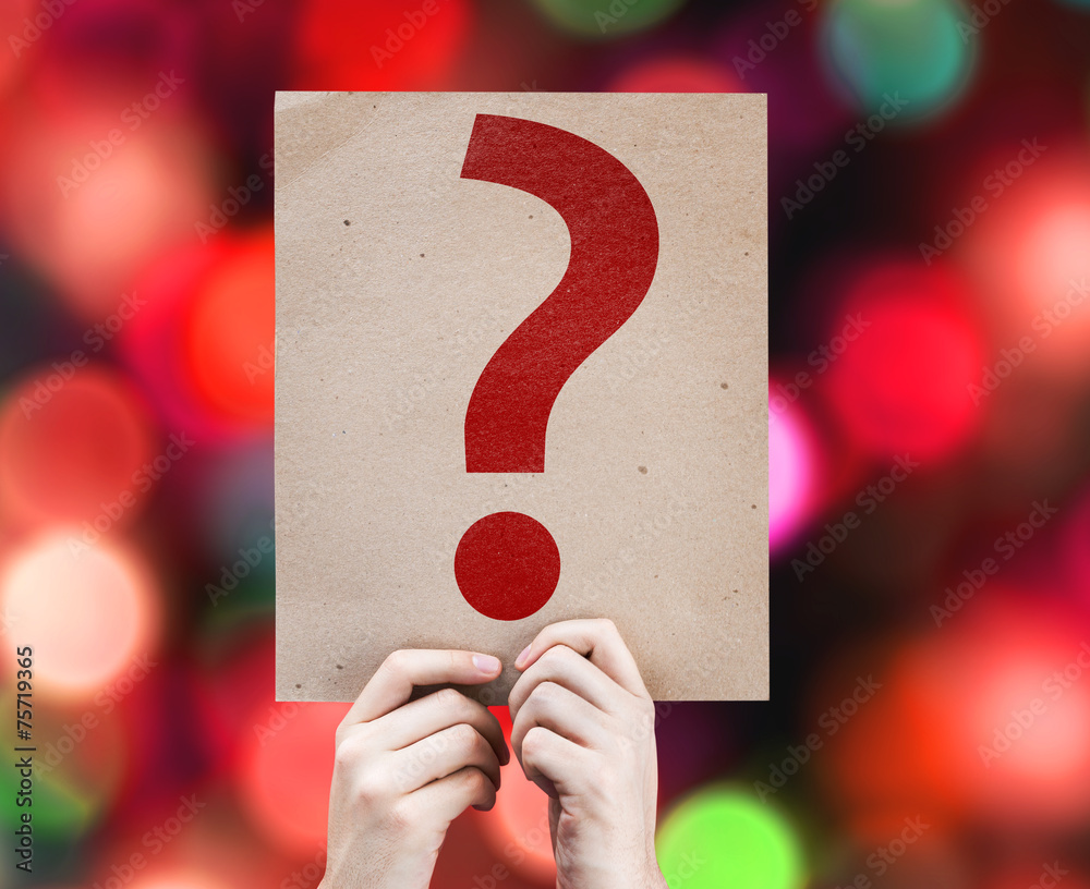Question Mark Symbol card with colorful background Stock Photo | Adobe ...