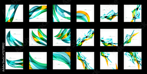 Large set of abstract backgrounds