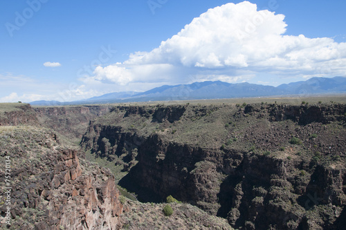 The Gorge of the River Rio Grande near Taos New Mexico USA