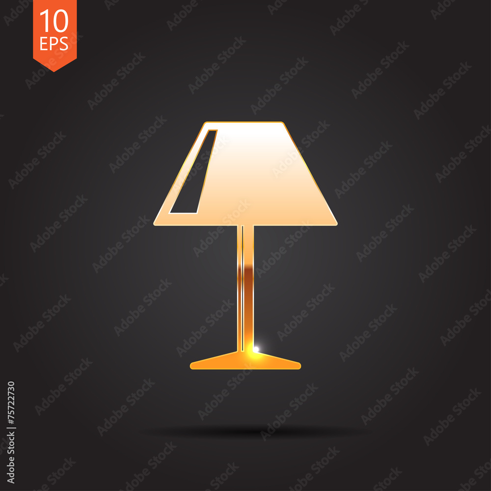 Vector reading-lamp icon. Eps10 Vector reading-lamp icon. Eps10
