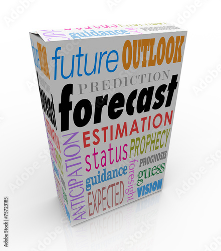 Forecast Outlook Prediction Words 3d Box Future Prognosis